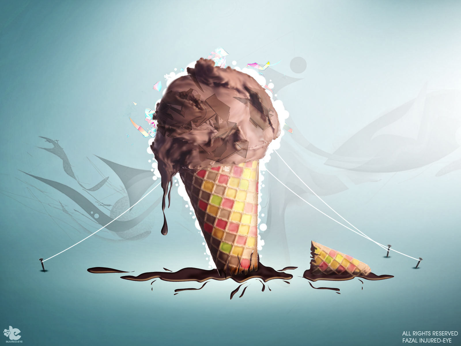 A delectable ice cream treat served in a cone, a sweet indulgence for any food lover.