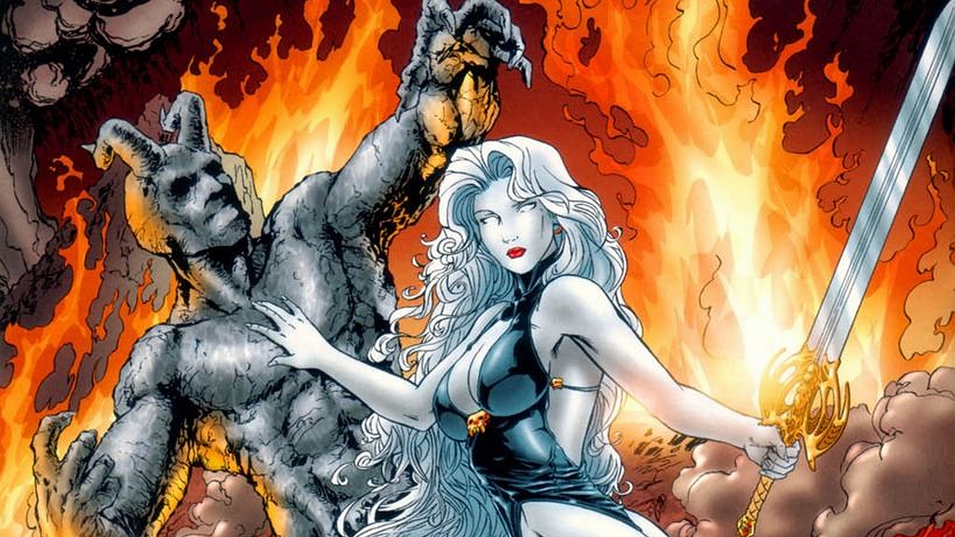 Download Comic Lady Death HD Wallpaper