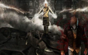 Infamous 2 Evil Cole Wallpaper Infamous Cole Macgrath In Battle