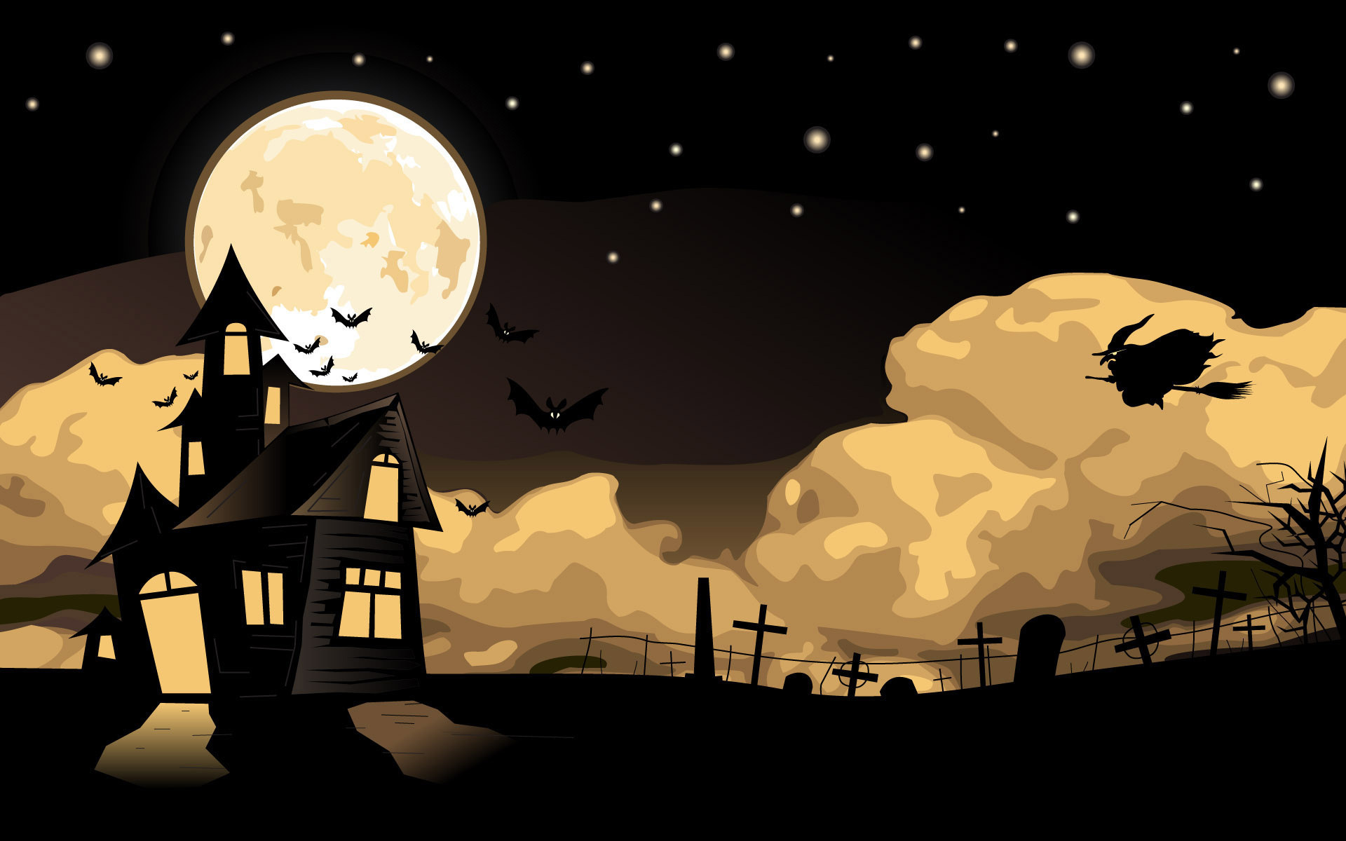 animated halloween desktop wallpaper