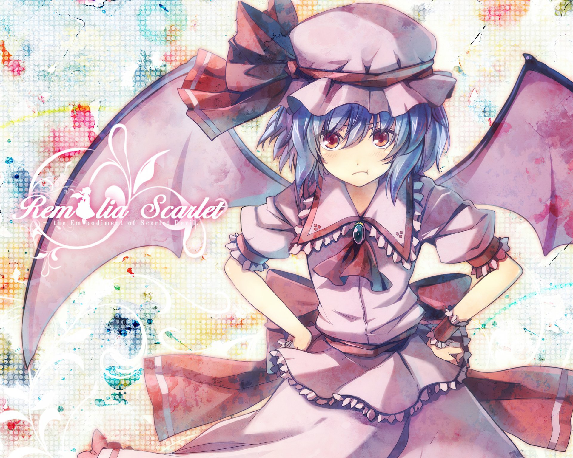 Download Remilia Scarlet Anime Touhou HD Wallpaper by 6U☆秋コミ1*A28a
