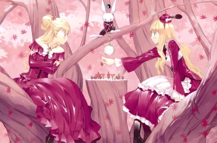 Queen of Hearts (Alice in Wonderland) White Rabbit (Alice in Wonderland) Alice (Alice in Wonderland) Anime Alice In Wonderland HD Desktop Wallpaper | Background Image