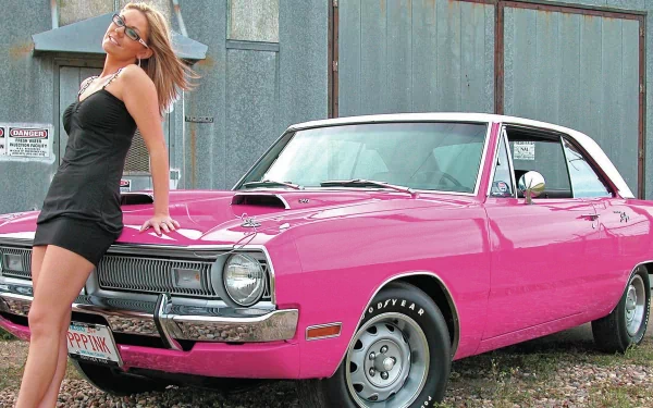 vehicle Dodge pink car HD Desktop Wallpaper | Background Image