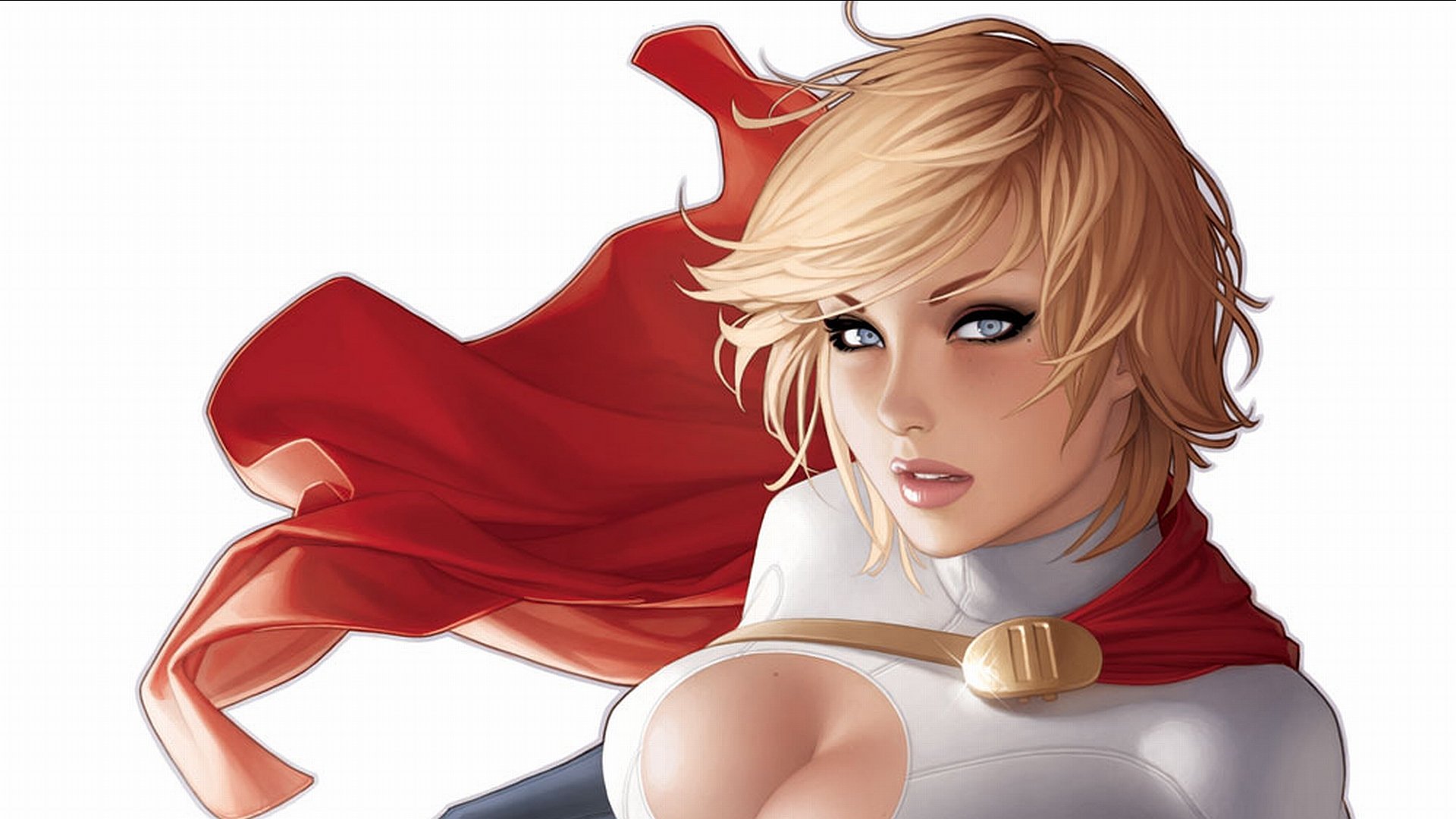 1920x1080 Power Girl Wallpaper Background Image. 