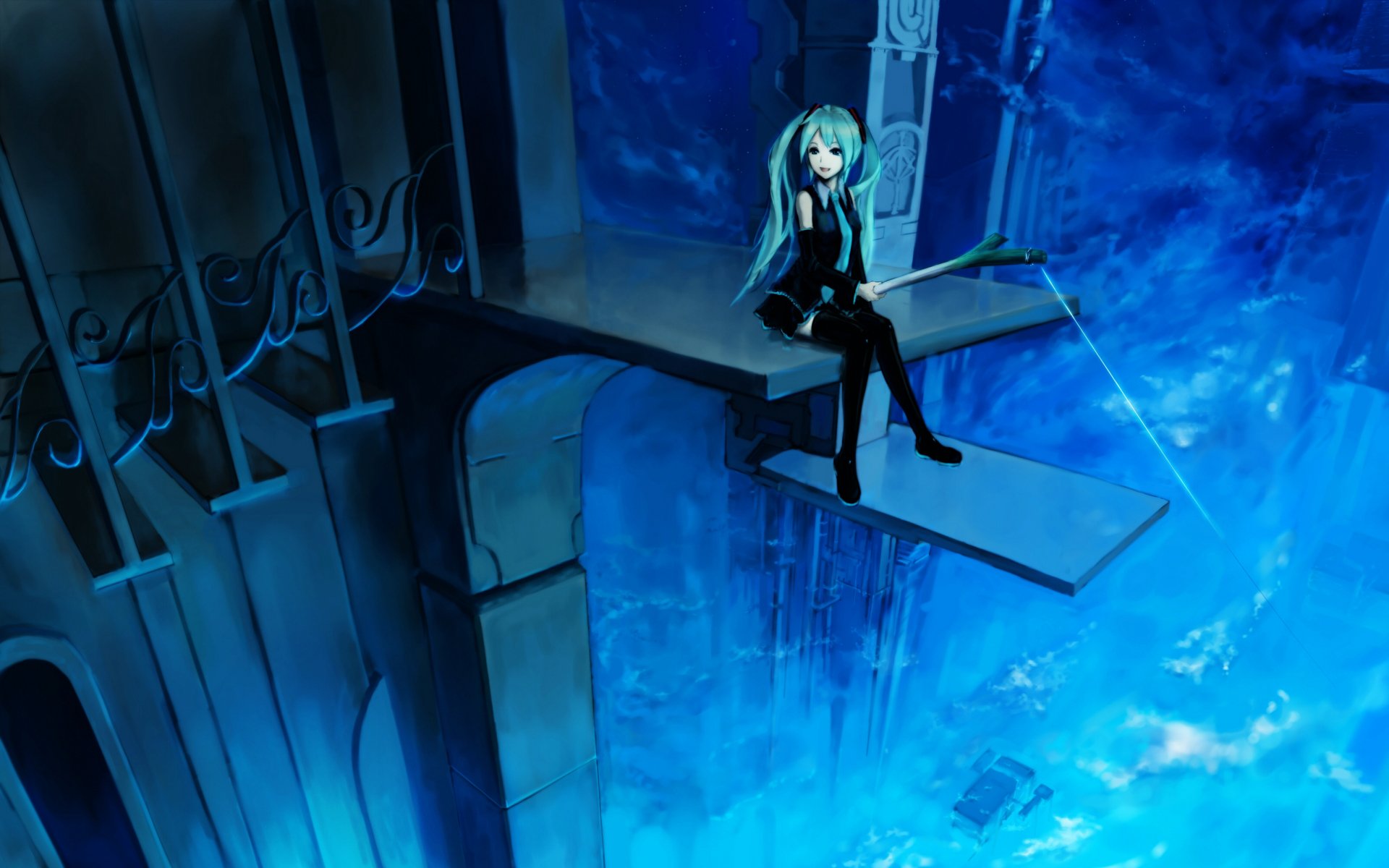 Download Hatsune Miku Anime Vocaloid HD Wallpaper