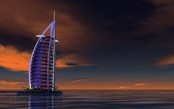 Man Made Burj Al Arab HD Wallpaper | Background Image