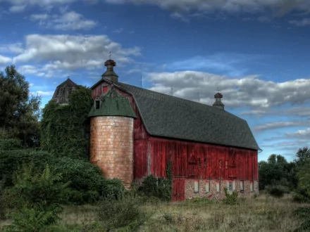 man made barn HD Desktop Wallpaper | Background Image