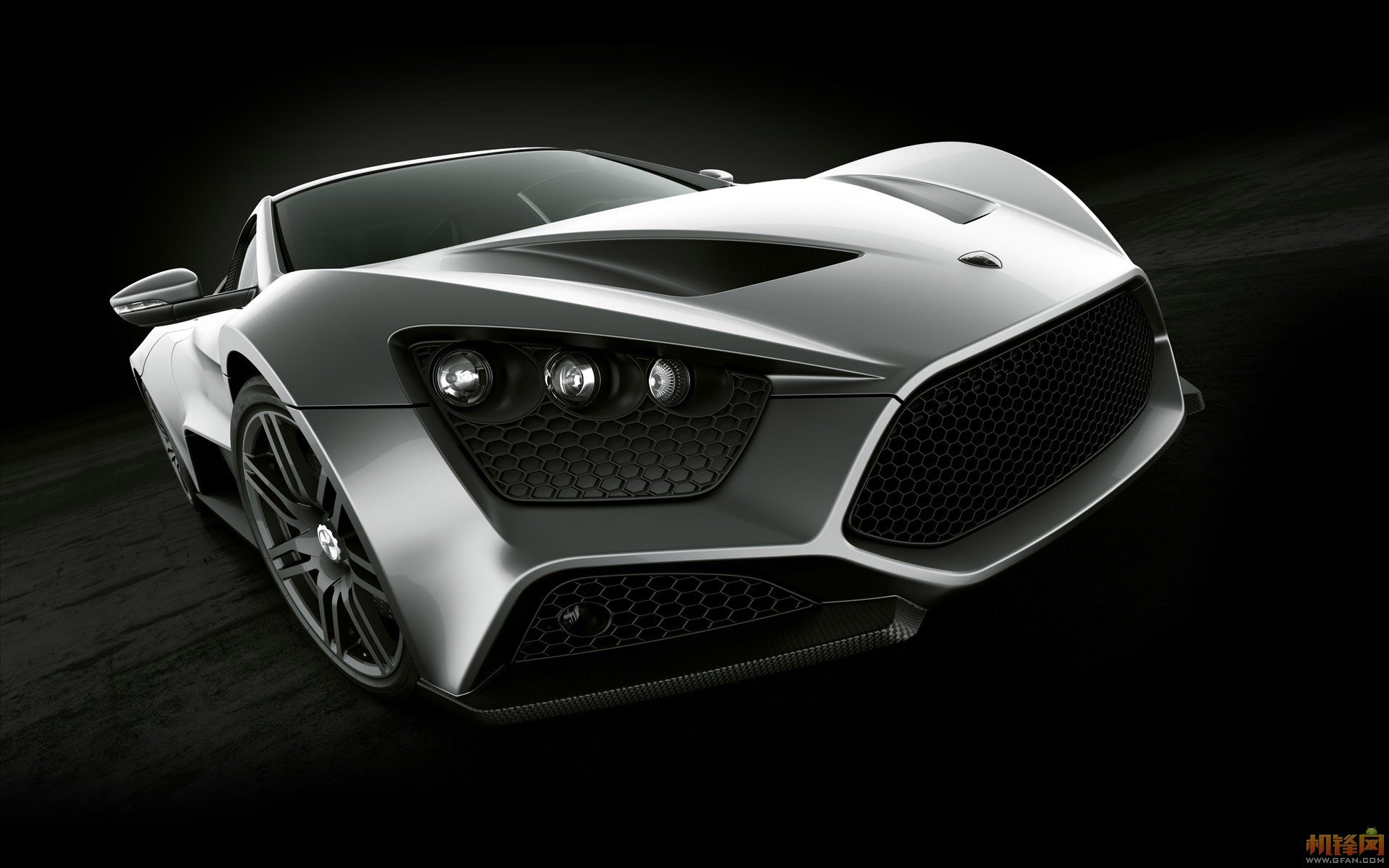 Download Silver Car Car Supercar Zenvo Vehicle Zenvo ST1 HD Wallpaper
