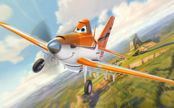 Dusty Crophopper movie Planes: Fire & Rescue HD Desktop Wallpaper | Background Image