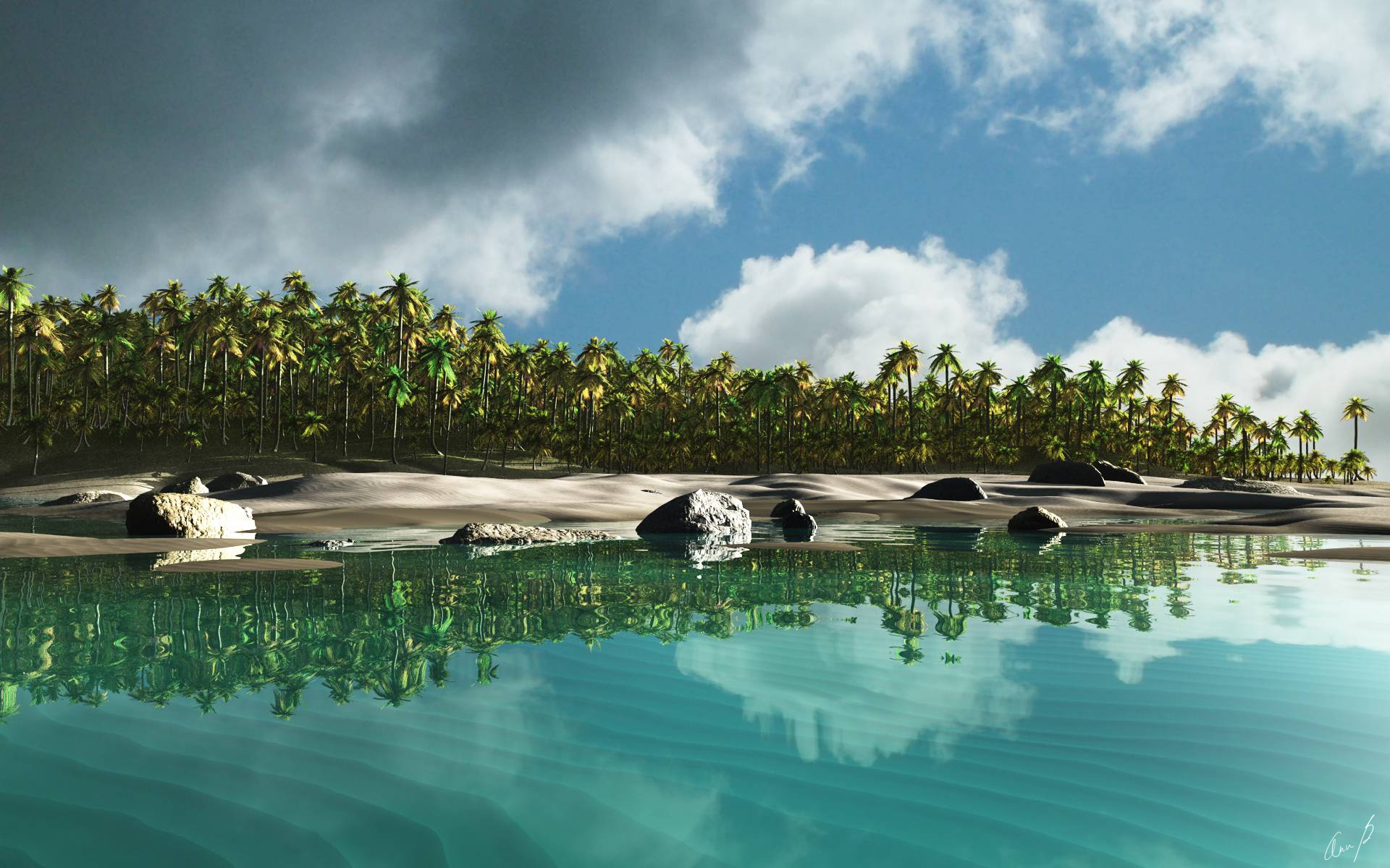 Download Nature Island HD Wallpaper