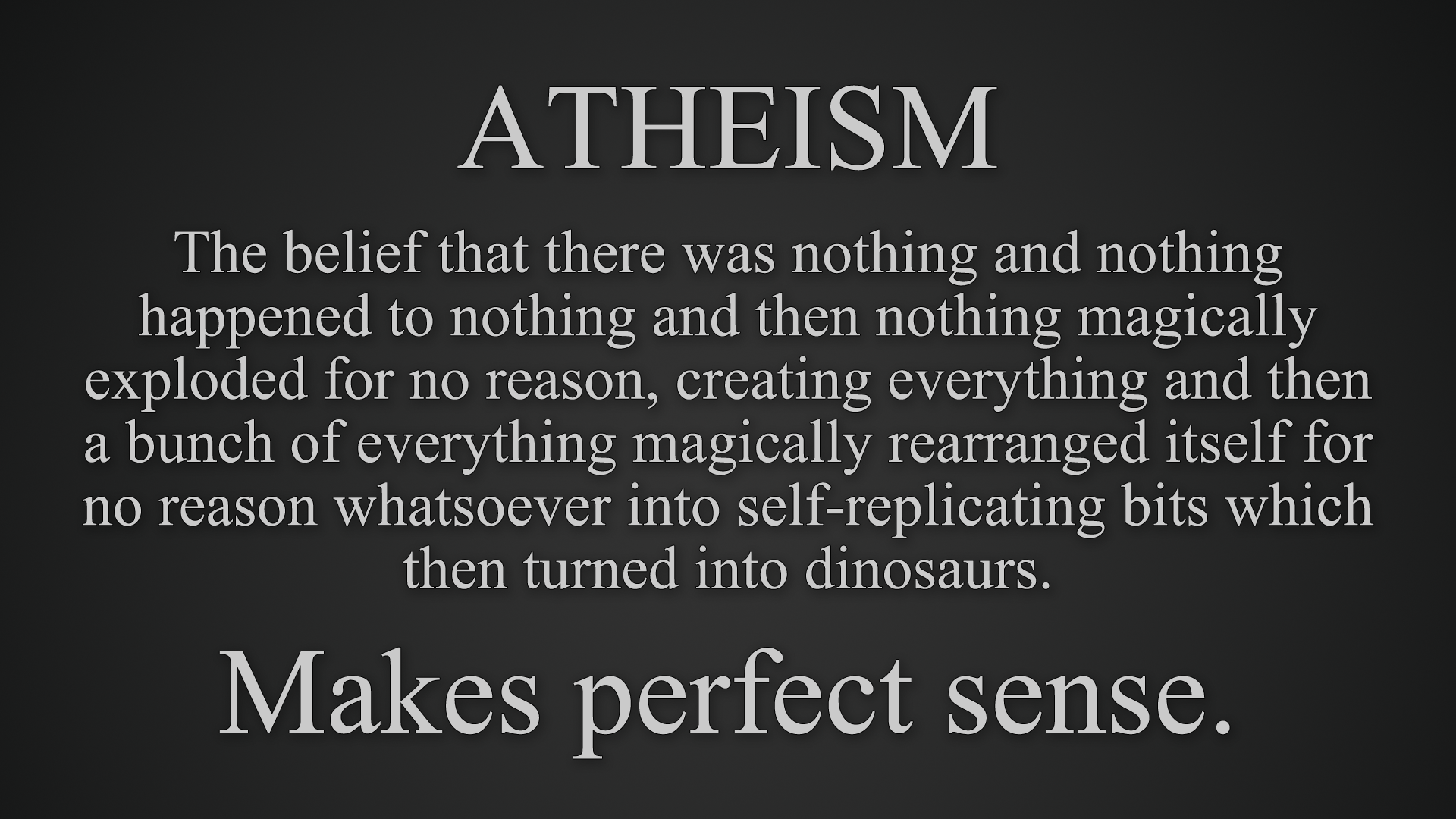 Anti Atheism HD Wallpaper
