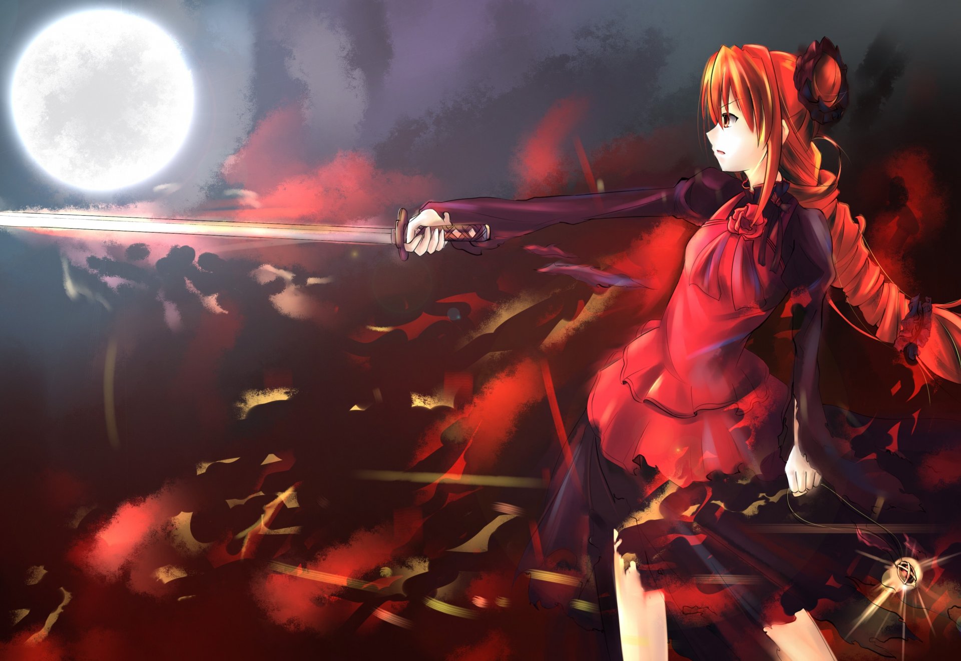 Wallpaper : illustration, anime, red, artwork, screenshot 1920x1080 -  shadowless - 266997 - HD Wallpapers - WallHere