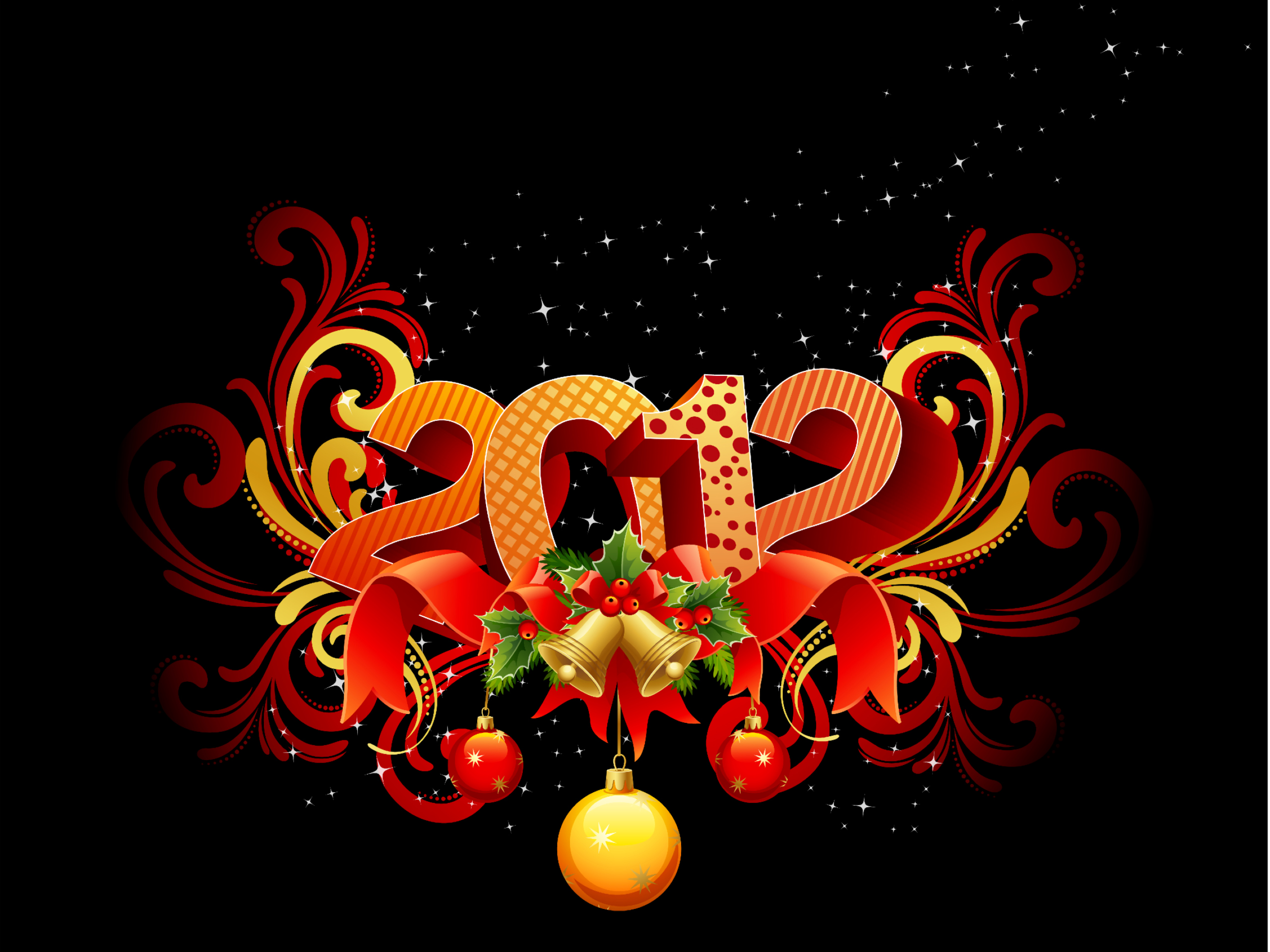 Holiday New Year 2012 HD Wallpaper | Background Image