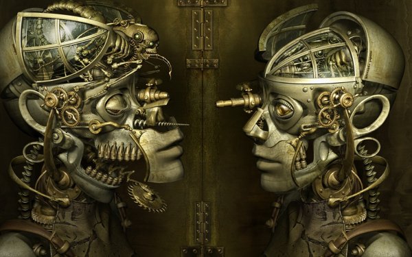 Sci Fi Steampunk Biomechanical People Surrealism HD Wallpaper | Background Image