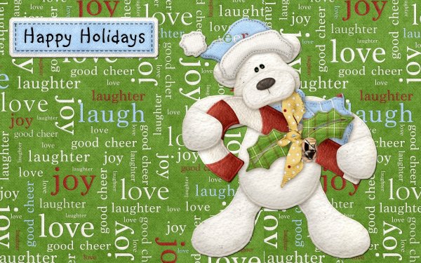 Holiday Christmas Teddy Bear HD Wallpaper | Background Image