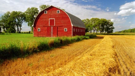 man made barn HD Desktop Wallpaper | Background Image