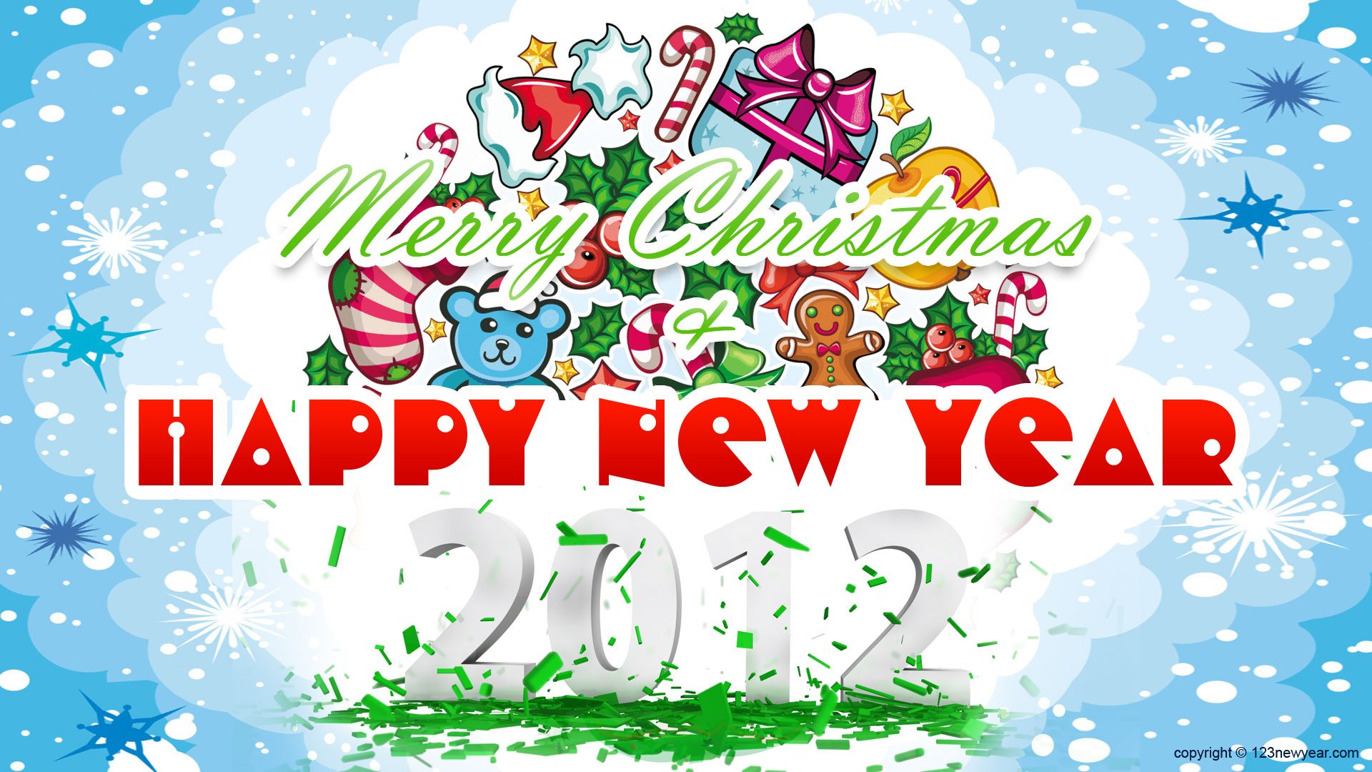 Download Holiday New Year 2012 HD Wallpaper