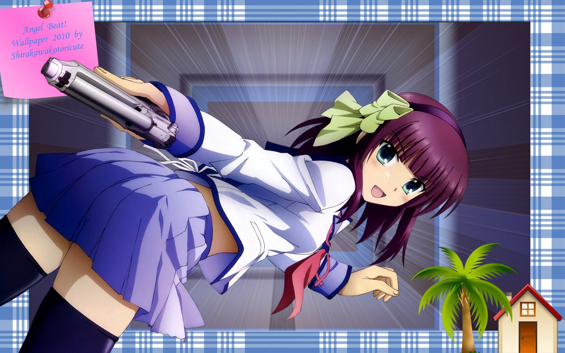 Download Yuri Nakamura Anime Angel Beats! HD Wallpaper
