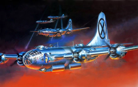 military Boeing B-29 Superfortress HD Desktop Wallpaper | Background Image