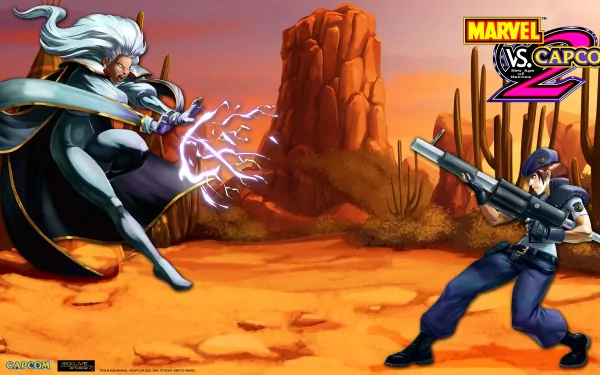 Jill Valentine Storm (Marvel Comics) video game marvel vs. capcom 2 HD Desktop Wallpaper | Background Image