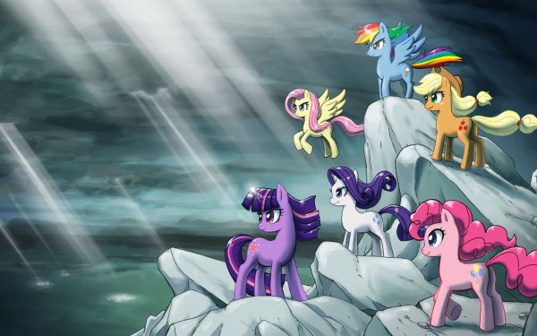 TV Show My Little Pony: Friendship is Magic My Little Pony Twilight Sparkle Applejack Fluttershy Rarity Pinkie Pie Rainbow Dash HD Wallpaper | Background Image
