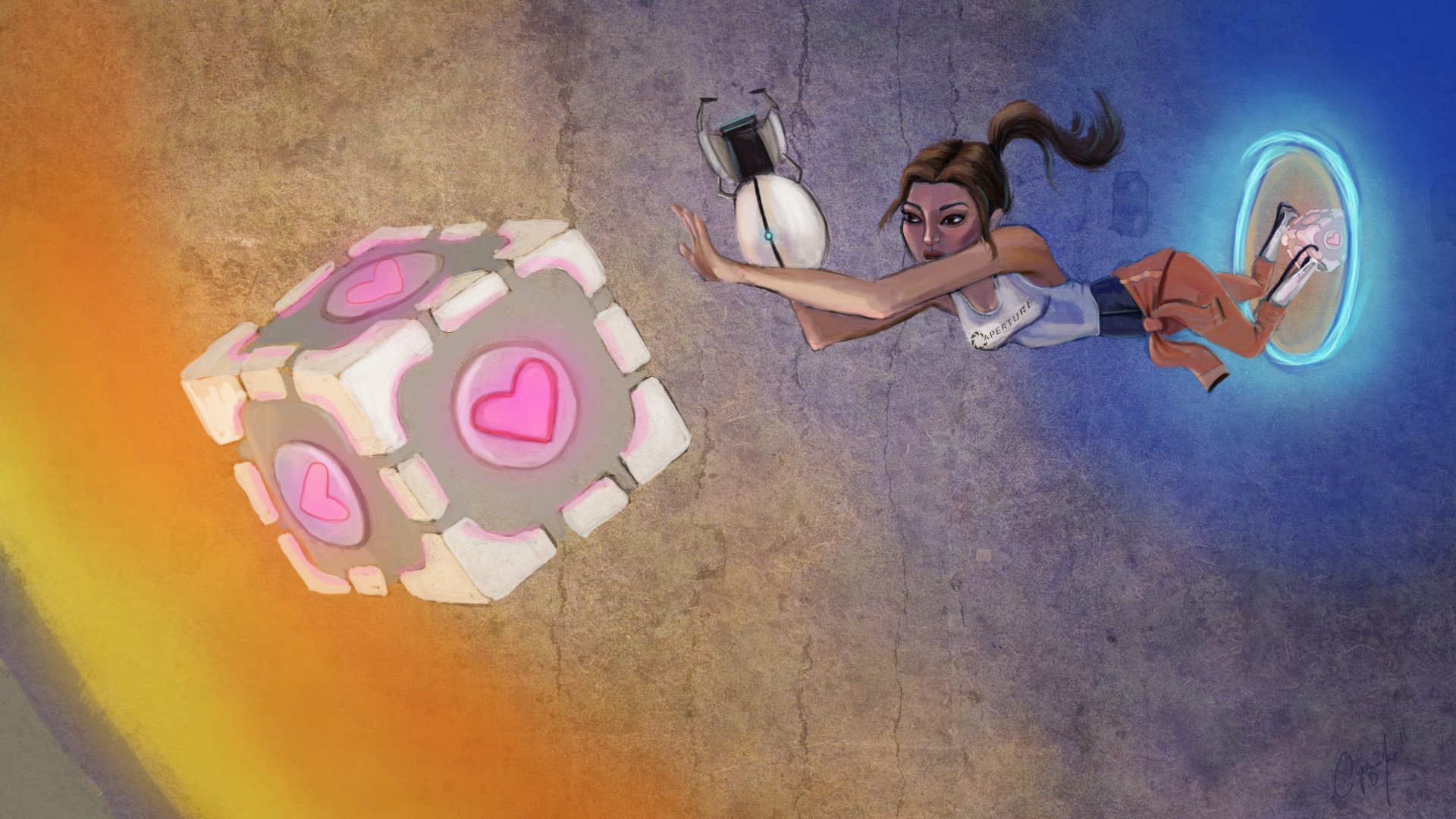 Download Video Game Portal 2 HD Wallpaper