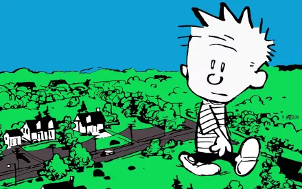 Calvin (Calvin & Hobbes) Comic Calvin & Hobbes HD Desktop Wallpaper | Background Image