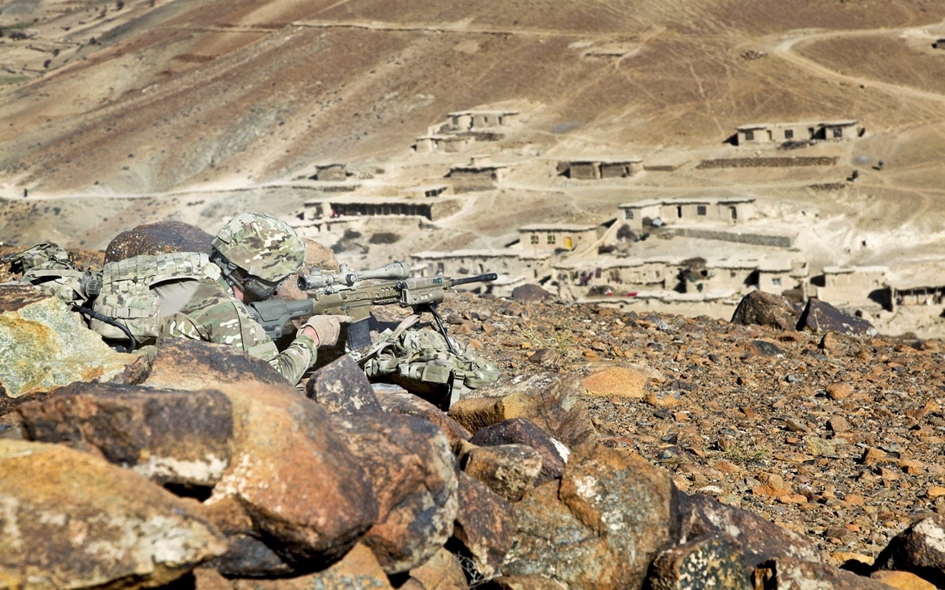 Download War U.S. Army Infantry Military Soldier HD Wallpaper