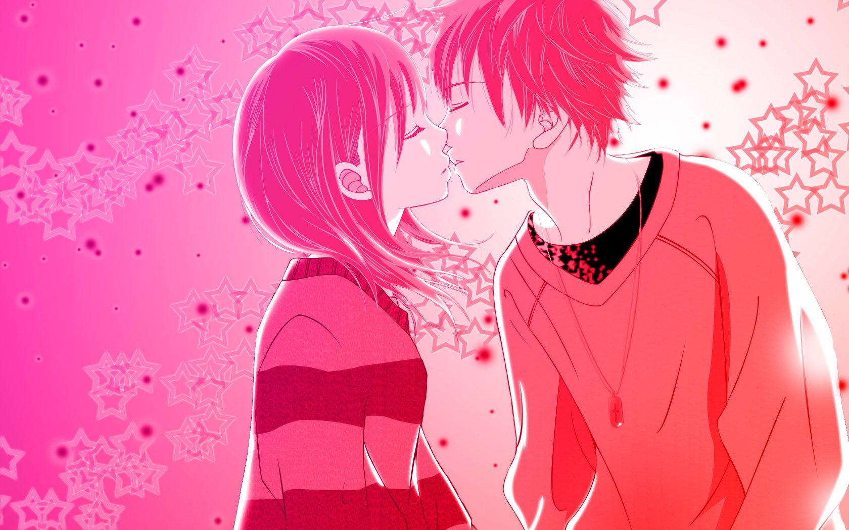 64 Anime Kiss Cheek Gif | Animetedot