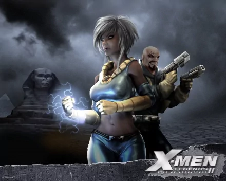 Bishop (Marvel Comics) Storm (Marvel Comics) video game X-Men Legends II: Rise of Apocalypse HD Desktop Wallpaper | Background Image