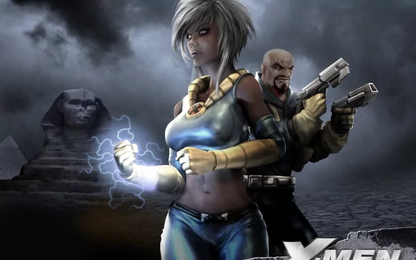 Bishop (Marvel Comics) Storm (Marvel Comics) video game X-Men Legends II: Rise of Apocalypse HD Desktop Wallpaper | Background Image