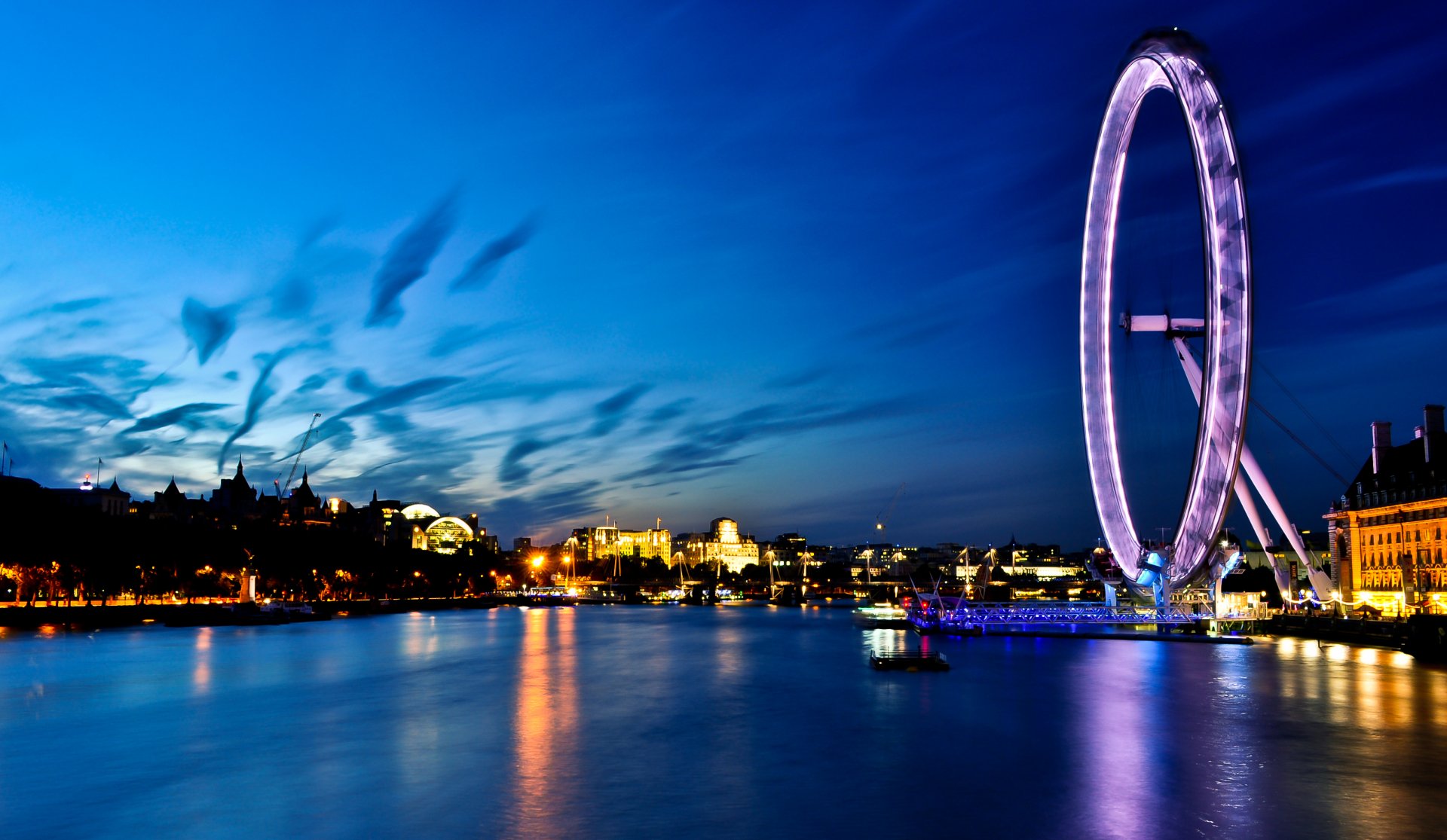 Download London Eye Man Made London HD Wallpaper