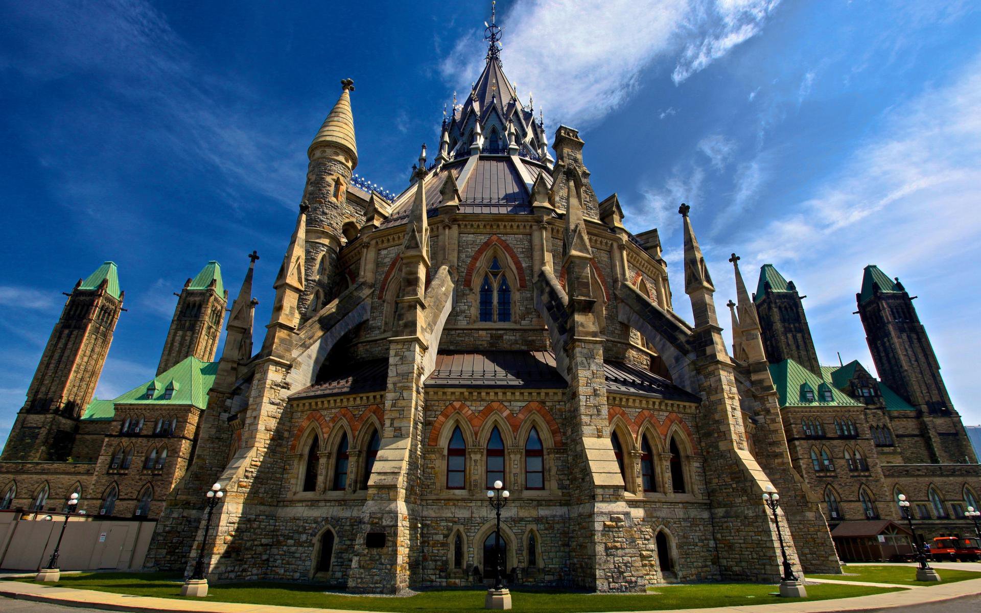 Download Ontario Ottawa Canada Man Made Library Of Parliament  HD Wallpaper
