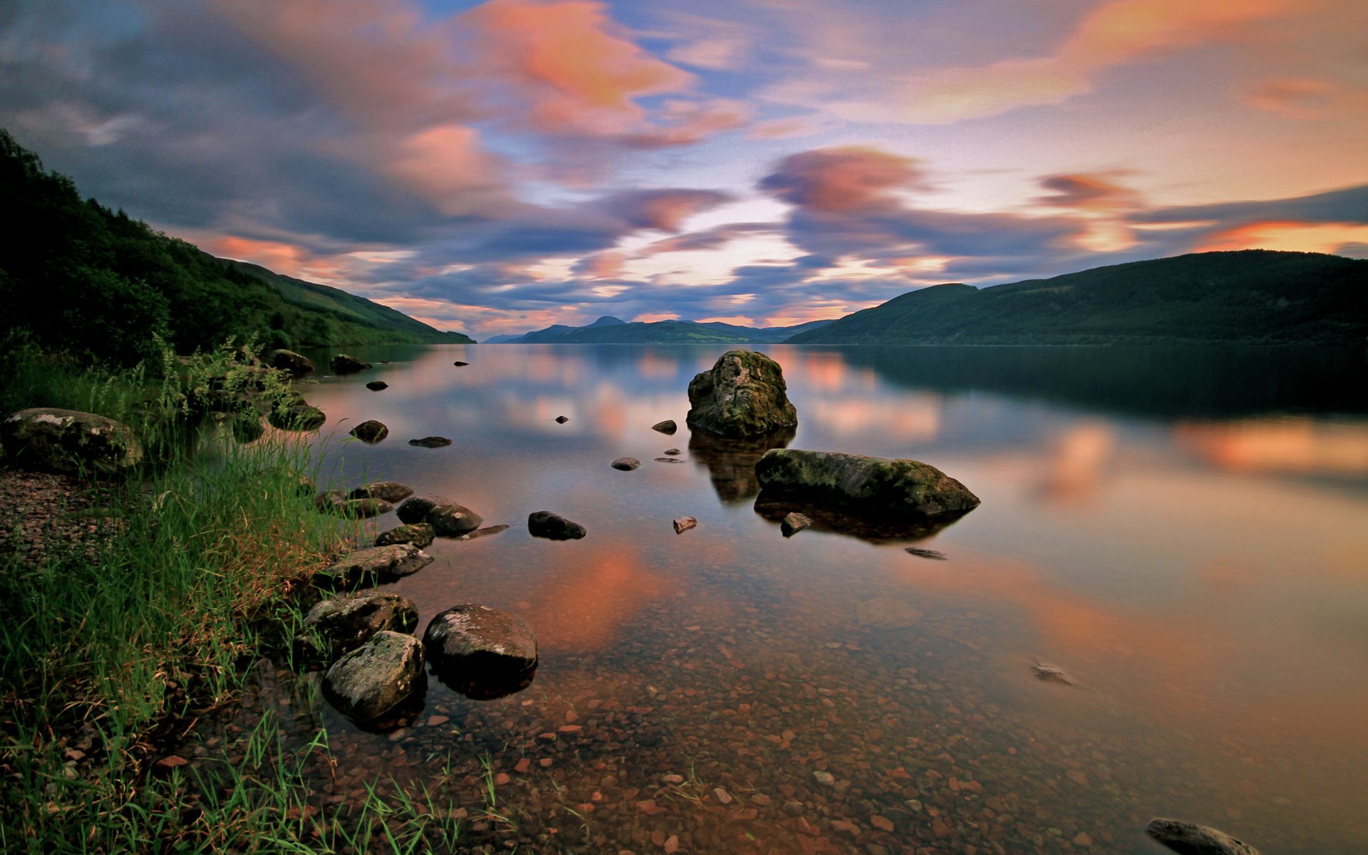 Serene Lake Reflections: Stunning HD Nature Wallpaper | 1920x1200 ...