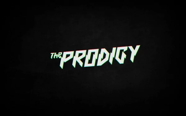 HD PC desktop wallpaper featuring the word The Prodigy in bold, stylized white text against a black background.