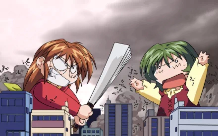 Ōba Eimi Inagawa Yū Anime Comic Party HD Desktop Wallpaper | Background Image