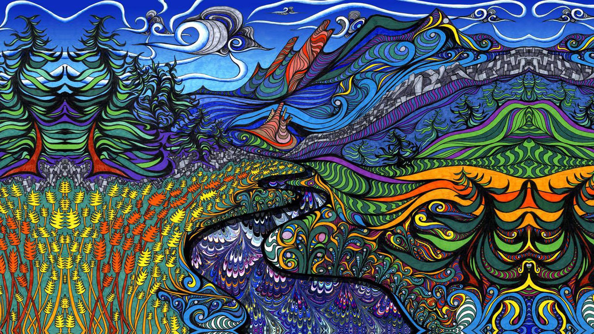psychedelic art wallpaper hd