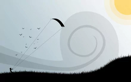 kite artistic vector HD Desktop Wallpaper | Background Image