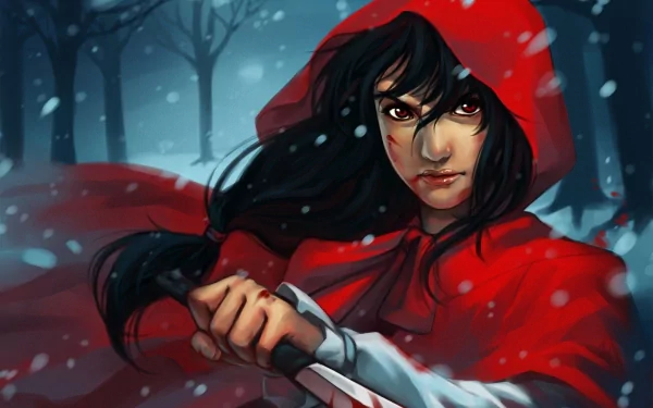Comic red riding hood HD Desktop Wallpaper | Background Image