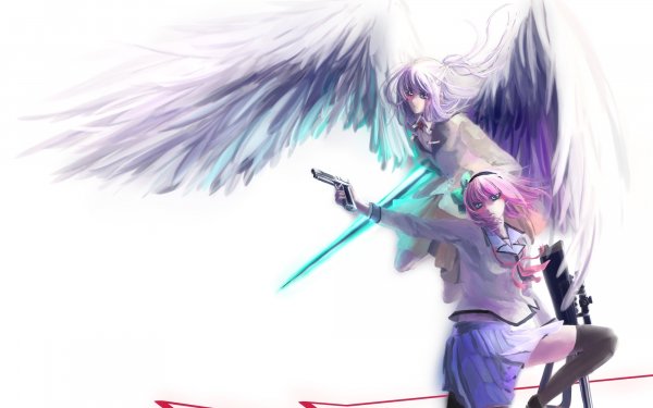 Anime Angel Beats! Yuri Nakamura Kanade Tachibana HD Wallpaper | Background Image