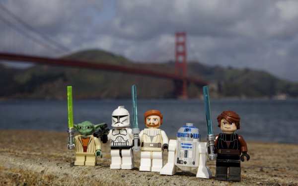 Products Lego Star Wars Yoda R2-D2 Obi-Wan Kenobi Anakin Skywalker Clone Trooper HD Wallpaper | Background Image