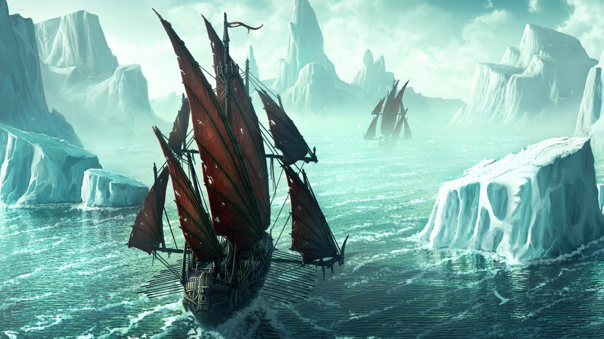Download Fantasy Ship HD Wallpaper