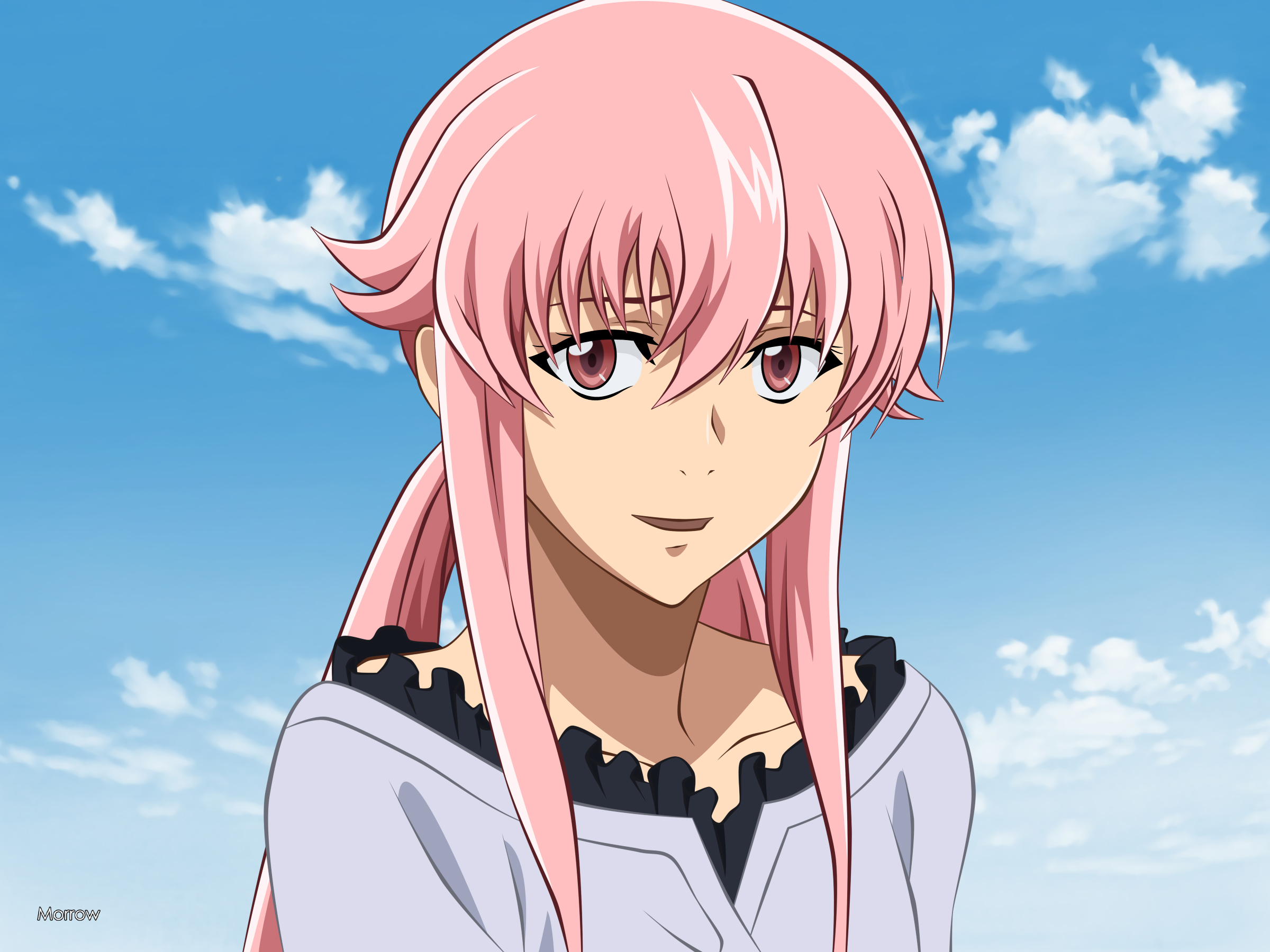 Anime Mirai Nikki HD Wallpaper by Morrow