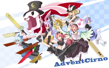 Letty Whiterock Hong Meiling Reisen Udongein Inaba Cirno (Touhou) Anime Touhou HD Desktop Wallpaper | Background Image