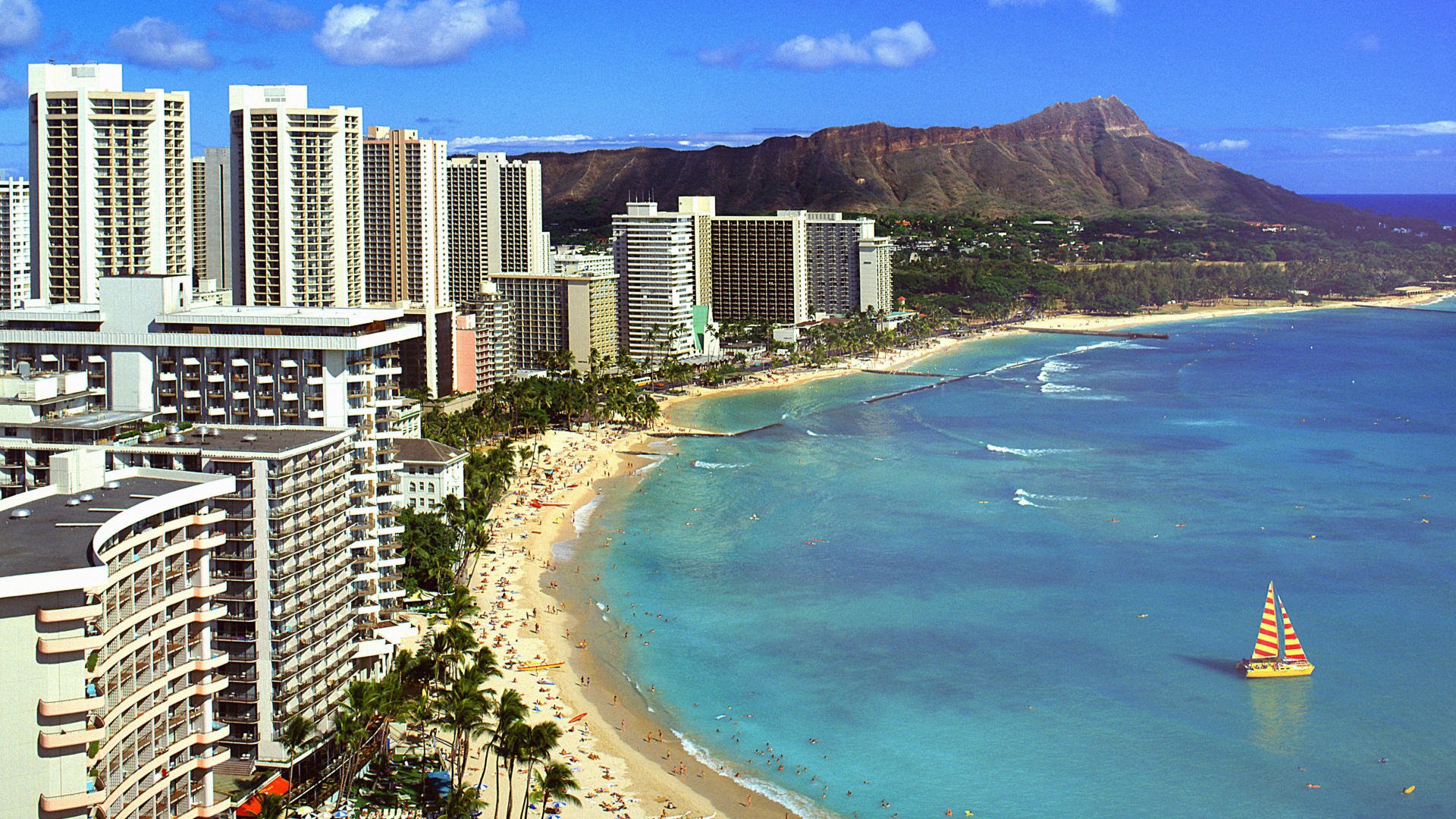 Waikiki Full HD Wallpaper and Background | 1920x1080 | ID:229579