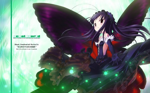 Anime Accel World Kuroyukihime Black Lotus HD Wallpaper | Background Image