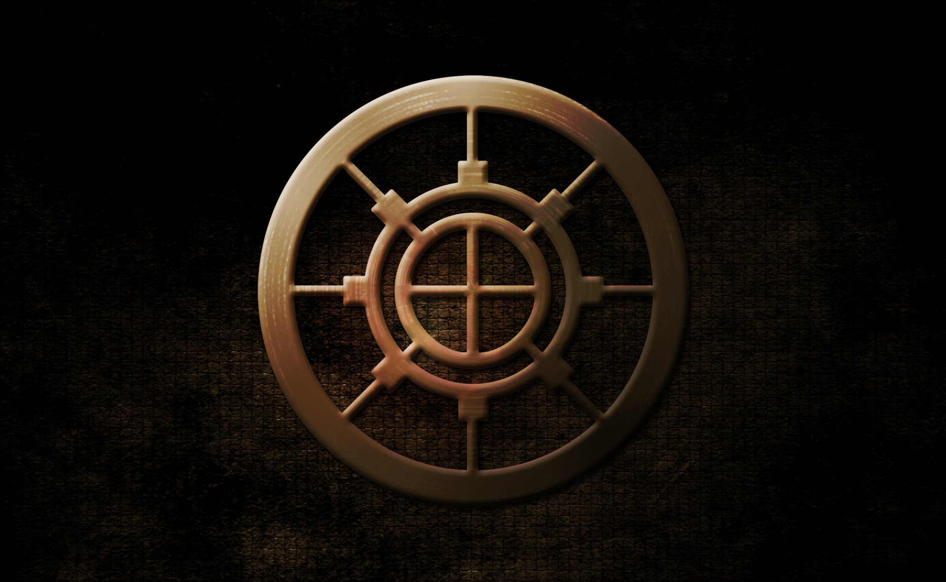 Gold steel wheel by Wljump