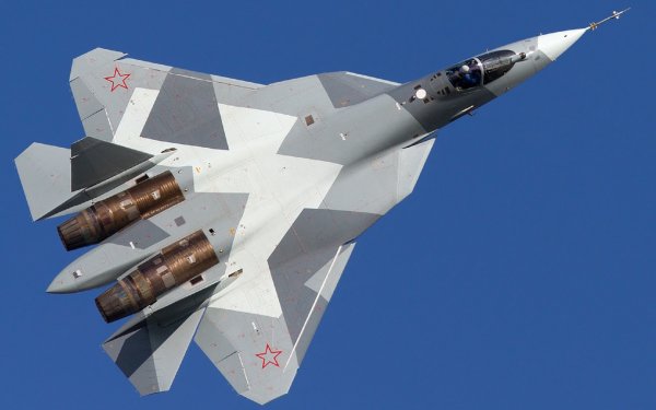 Military Sukhoi Su-57 Jet Fighters Stealth Aircraft Sukhoi HD Wallpaper | Background Image
