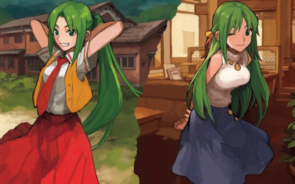 Anime When They Cry Sonozaki Mion Sonozaki Shion Twins Green Hair Higurashi When They Cry HD Wallpaper | Background Image