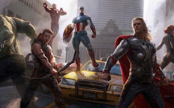 Movie The Avengers Iron Man Hawkeye Hulk Captain America Thor Black Widow Natasha Romanoff Avengers Clint Barton HD Wallpaper | Background Image